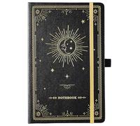 Artfan Ruled Notebook/Journal - Premium Thick Paper Classic Writing Notebook with Pocket + Page Dividers Gifts, Banded, Large, 128 Pages, Hard Cover, Lined (5.3" x 8.26") - Goddess Of the Moon