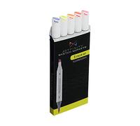 Artfinity Sketch Marker Sets - Vibrant, Professional, Dye-Based Alcohol Markers for Artists, Drawing, Students, Travel, & More! - [Fluorescent Colors - Set of 5]
