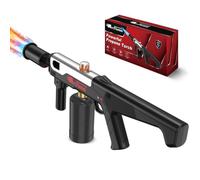 ARTFLAMM Turbo Propane Torch Gun with One-Touch Max Flame Boost, Powerful Blow Torch with Adjustable Flame for Weed Removal, BBQ, Fire Starting, Grilling & Outdoor Use