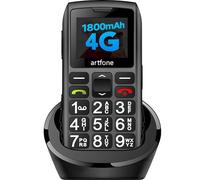 artfone 4G Senior Mobile Phone without Contract | Dual SIM with Emergency Call Button | Pensioner Mobile Phone Large Buttons | 1800 mAh Battery Long Standby Time | USB-C | Large Button Mobile Phone