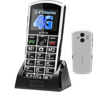 artfone A400 4G Senior Mobile Phones | 2.4-inch Color Display | Dual SIM with Emergency Call Button | Large Buttons for Seniors |Large Button Phone with Charging Station | 1800 mAh Battery