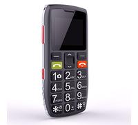 artfone C1 Senior Unlocked Big Button Mobile Phone for Elderly, Easy to Use Senior with SOS Emergency Button, 2G GSM Dual SIM, Loud Volume USB-C, 1400mAh Battery, Black