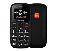artfone CS181 Black - Big Button Mobile Phone for Elderly, SIM Free Senior Mobile Phones, Hearing Aid, SOS Button, Voice Time, Easy to Use Basic Mobile Phones, Speed Dial, FM Radio, Bluetooth, USB-C