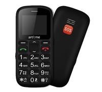 artfone CS181 Senior Mobile Phone (No Contract) - Dual SIM Dual Standby 2G GSM, Large Keypad, SOS Button, Torch, Large Button Mobile Phone, 800mAh Battery, FM Radio, Black