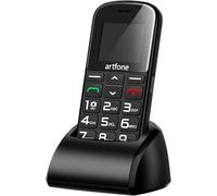 artfone CS182 2G Big Button Mobile Phone for Elderly丨SOS Button丨Speed Dial丨Easy to Use丨SIM Free Unlocked Senior Mobile Phone丨Charging Dock丨1800mah Battery丨Bluetooth丨FM丨Dual SIM丨Keyboard Lock - Black