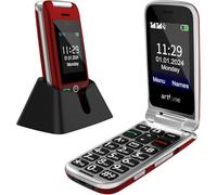 artfone Folding Mobile Phone for Seniors with Large Buttons, Senior Mobile Phone without Contract with Large 2.4 Inch Colour Display, Dual SIM, SOS Emergency Call Button, USB-C Button Mobile Phone