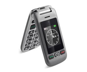 artfone G6 4G Unlocked Basic Mobile Phone for Seniors丨Flip Phone丨SIM Free Big Button Senior Mobile Phone丨Dual Display丨 SOS Button丨Speed Dial丨USB-C丨Charging Dock丨FM Radio丨Torch丨1300mAh Battery - Grey