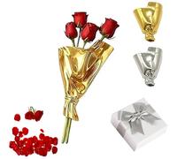 Artful Flower Vase Brooch, DIY Wearable Flower Bouquet Brooch Holder Clip, Fashion Floral Lapel Pin for Women, DIY Bouquets Holder Lapel Pins for Holding Fresh or Dried Flowers (Gold)