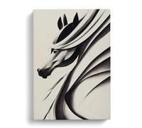 Artful Horse Canvas Wall Art Print 30x20 Inch | Ready to Hang, Gallery Wrapped, Fade-Resistant Inks, Securely Packaged, UK Made