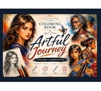 Artful Journey - Volume 1: Portraits: A Step-by-Step Guided Coloring Book for Adults, Teens, Beginners & Artists (Artful Journey : Step-by-Step Guided Coloring Books)