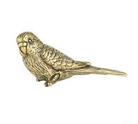 Artful Solid Brass Parrot Statue Perfect for Creating a Vibrant Atmosphere