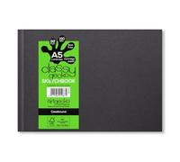 Artgecko A5 Casebound Sketchbook 150gsm 92 Pages | Thick Paper Hardcover Artists Drawing Pad for Pencil Sketching, Pen & Ink, Oil Pastels and Crayons