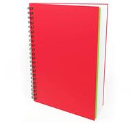 Artgecko Mixed Media Sketch Book (Red) - 80 Pages (40 Sheets) 150gsm White Cartridge Paper