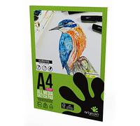 Artgecko Pro All Media Sketch Pad A4-40 Sheets 150gsm White Cartridge Paper