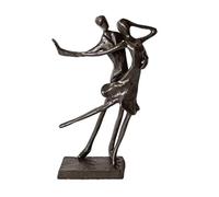 Artgenius Cast Bronze Romantic Couple Sculpture, Lovers Figurine and Statue Metal Love Art Decor (Couple Dance)