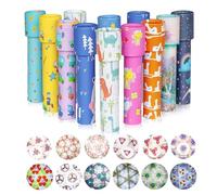ARTGHJL12 PCS Classic Kaleidoscope Toy, Vintage Retro Kaleidoscopes Educational Toys for Kids Birthday New Year Christmas Fillers Birthday Party School Classroom Prizes(Random Color)