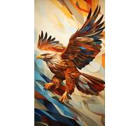 ARTGOTO Eagle Diamond Painting Kit for Adults 15.7 x 27.5 Inch