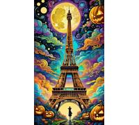 ARTGOTO Eiffel Tower B Diamond Painting Kit for Adults 15.7 x 27.5 Inch