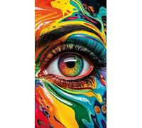 ARTGOTO Large Paint by Numbers for Adults Colorful Eye