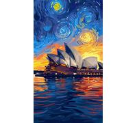 ARTGOTO Large Paint by Numbers for Adults Sydney Opera House