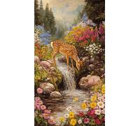 ARTGOTO Large Paint by Numbers for Adults Woodland Deer