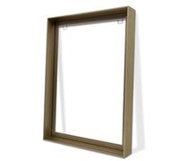 ARTGOW Metal Floating Frame for 18"x24" Canvas Oil Paintings, DIY Canvas Frame with 1.5" Deep, Floater Frames for Prints Wall Art/Portrait/Landscape Living Room Bedroom Kitchen Decor (Bronze)