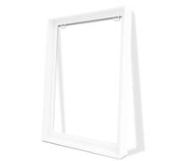 ARTGOW Metal Floating Frame for 18"x24" Canvas Oil Paintings, DIY Canvas Frames with 1.5" Deep, Floater Frame for Canvas Prints Wall Art/Portrait/Landscape Living Room Bedroom Kitchen Decor (White)