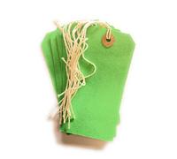 ARTH Manila Strung Tags Luggage Labels Green Size 120X60MM Pack of 50