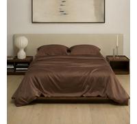 ArthCrafted 100% Eucalyptus Tencel Duvet Cover Queen, 4 Corner Loops