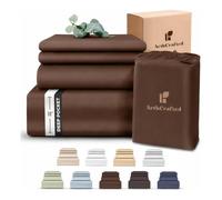 ArthCrafted 100% Eucalyptus Tencel Queen Bed Sheets, 18" Deep Pocket