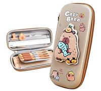 ARTHLBF Capybara 3D Pencil Case, Cartoon Stationery Organizer Box,Capybara Pencil Bag with Zipper,Waterproof Pencil Bag Stationery Case for Girls Boys Students of School Teenagers Gift