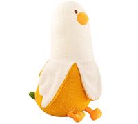 ARTHLBF Duck Plush Toy, 27cm Banana Duck Pillow, Soft Stuffed Animal for Girls and Boys, Cute Plushie Doll