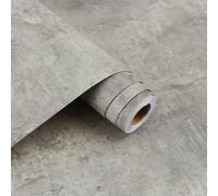 Arthome 40x1000cm Cement Dark Grey Concrete Wallpaper Peel Bonded Paper Self-Adhesive Waterproof Concrete Decorative Vinyl Film for Studios,Offices, Shops, Bars, Gyms,Rrestaurant Countertops