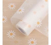 Arthome Décor Shelf Liners Cupboard Liner,Non-Adhesive Drawer Shelf Oil-Proof Waterproof,Non-Slip EVA Plastic Kitchen Drawer Liner for Fridge Cabinet 43.5cmx300cm (Daisy Polka Dot)