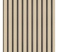 Arthome Modern Wood Slats Peel and Stick Wallpaper Removable Geometric Film for Home Walls,Bedroom,Stripe Grain Wood Effect Vinyl Self Adhesive Contact Paper,Oak Stripe,44x610cm