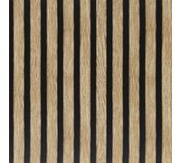 Arthome Modern Wood Slats Peel and Stick Wallpaper Removable Geometric Film for Home Walls,Bedroom,Stripe Grain Wood Effect Vinyl Self Adhesive Contact Paper,Dark Brown Stripe,44x610cm