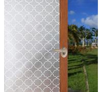 Arthome Petals Frosted Privacy Window Film Static Cling Glass Window Sticker No Glue Sun Blocking UV Protection Heat Control Tint Vinyl for Living Room Home Office Decor 44.5 x 254cm