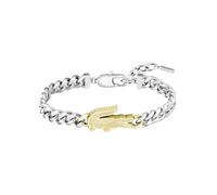 Lacoste Men's ARTHOR Collection Chain Bracelet in Two-Tone Stainless Steel with a Crocodile-Shaped Charm - 2040552