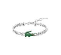 Lacoste for man. 2040226 Silver plated link bracelet (OSFA), Casual, Stainless steel
