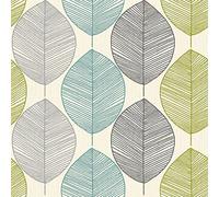 Arthouse 408207 Collection Option 1 Wallpaper, Teal/Green, 10.05 m x 0.53 m
