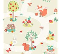 Arthouse 667201 Forest Friends Wallpaper, Neutral
