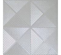 Silver Foil Diamond Geometric Wallpaper Textured Vinyl Shimmer Arthouse Gianni