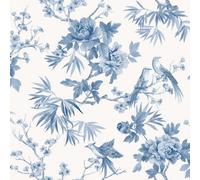 Arthouse Amie Jardin Chinoiserie Blue Floral Wallpaper Roll Bedroom Hallway Wall Decor Full Roll