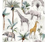 Serengeti Animals Wallpaper - Multicolour