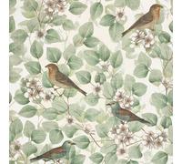 Arthouse Birds & Blossoms Wallpaper in Pale Green Arthouse Pale Green