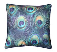 Arthouse Blue Green Peacock Feathers Pillow Scatter Cushion Polyester Filled