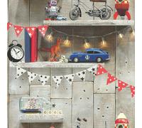 Arthouse Boy's Life Bookshelf Multi Wallpaper696000