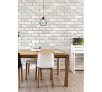 Arthouse Brick Wallpaper Off White