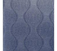(921002 Navy Blue) Arthouse Calico Dot Wallpaper Textured Metallic Vinyl Glitter Polka Spots Wave