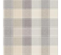 Arthouse Country Check Grey Wallpaper 901902